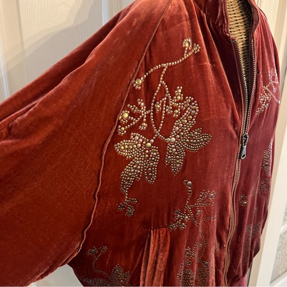 ZARA STUDIO Velvet Bomber Jacket , Limited Edition , Sz L - Picture 6 of 17